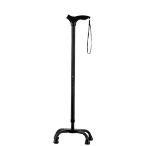 Black metal stool cane with PVC handle, TESSY brand