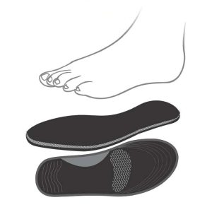 Silicone insole with elastic massager spacer code ti018