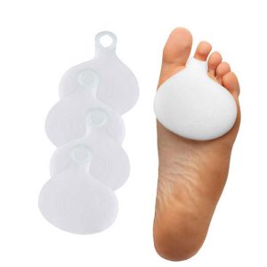 Silicone medical metatarsal pad with finger ring model 2001