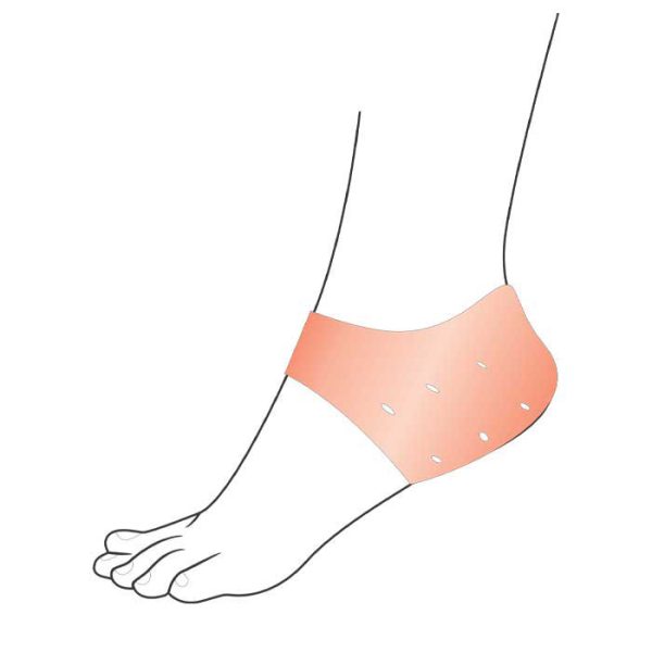 Silicone heel protector with OTESSY model TH020 strap
