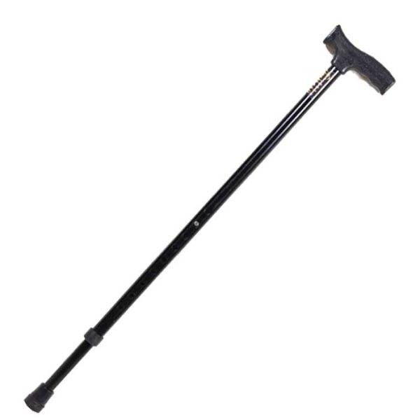 Black metal cane with PVC handle of TESSY brand